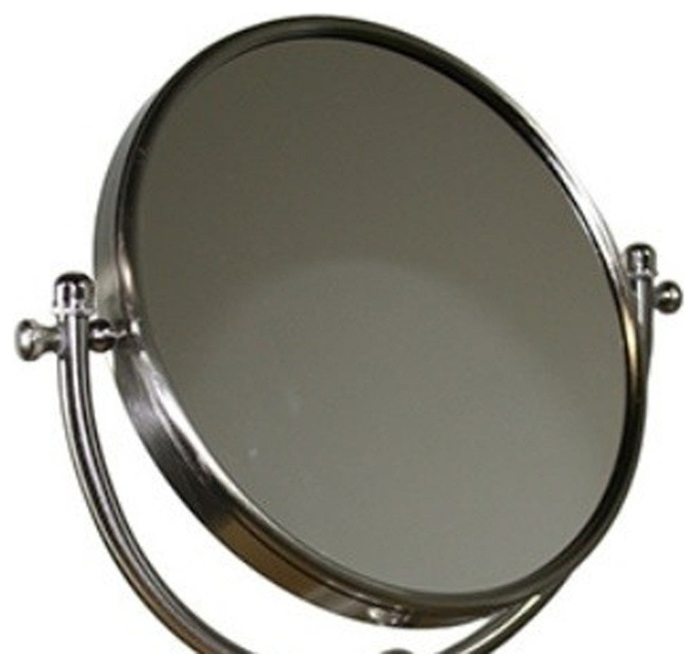 Vintage Rotating Chrome 7X Magnification Vanity Mirror