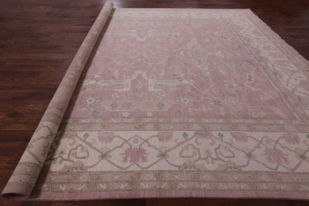 12' 0" X 14' 5" Peshawar Hand Knotted Wool Rug Q10553
