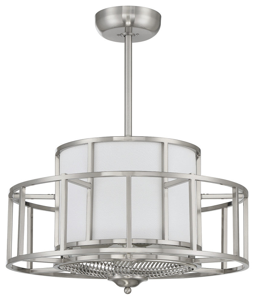 Oslo 4-Light Satin Nickel Fan D Lier
