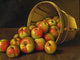 Overturned Basket Of Apples Accent Tile Mural Kitchen Bathroom Backsplash, 6"x8"