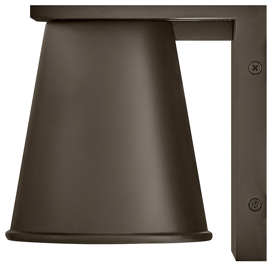 Hinkley Hans Extra Small Wall Mount Lantern, Architectural Bronze