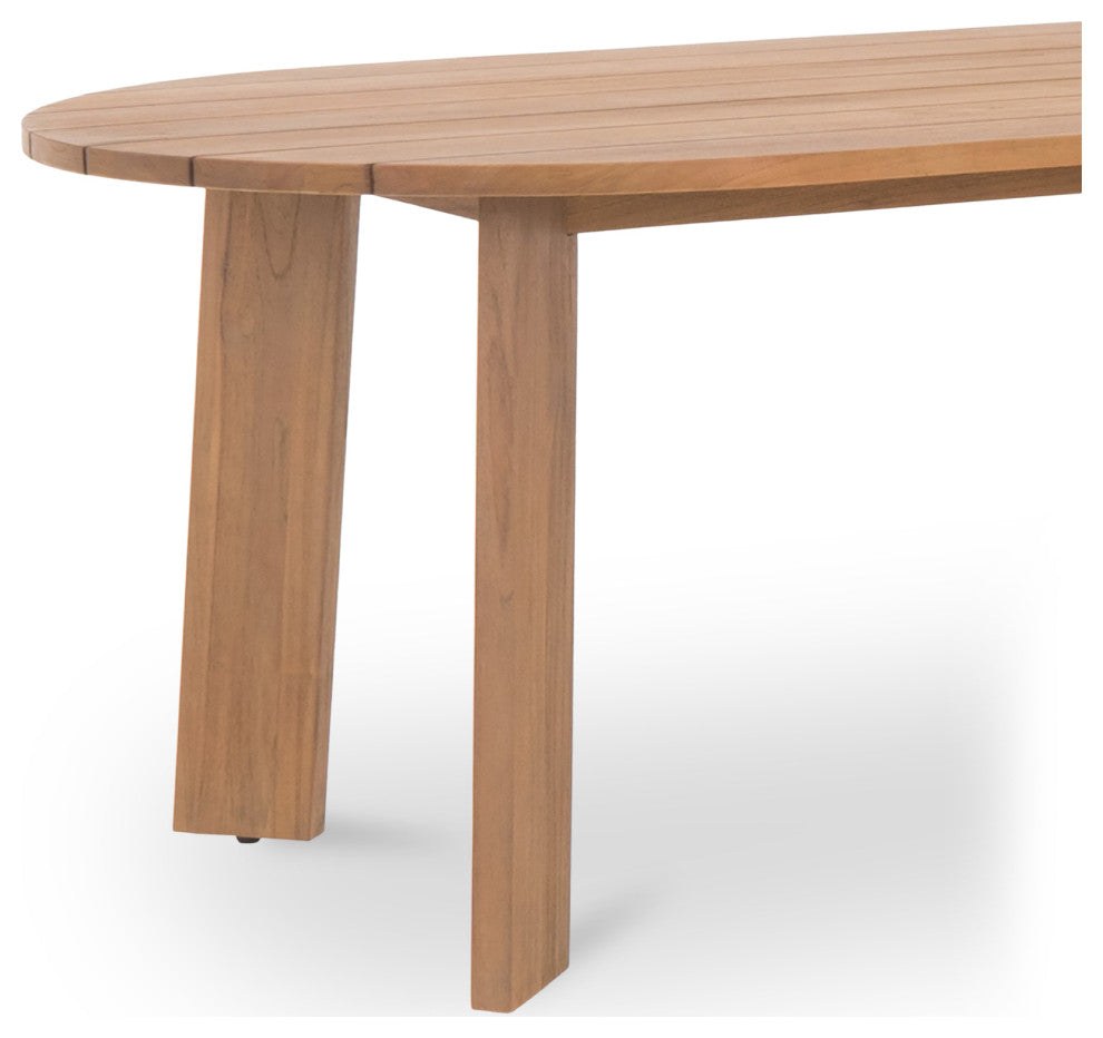 Delta Oval Outdoor Dining Table Natural
