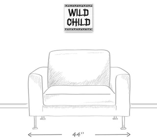 Wild Child 12x12 Canvas Wall Art