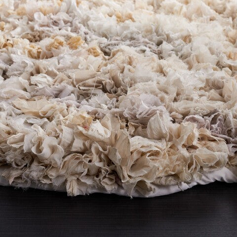Safavieh Rio Shag Sg951W Moroccan Rug, Creme, 6'0"x6'0" Square