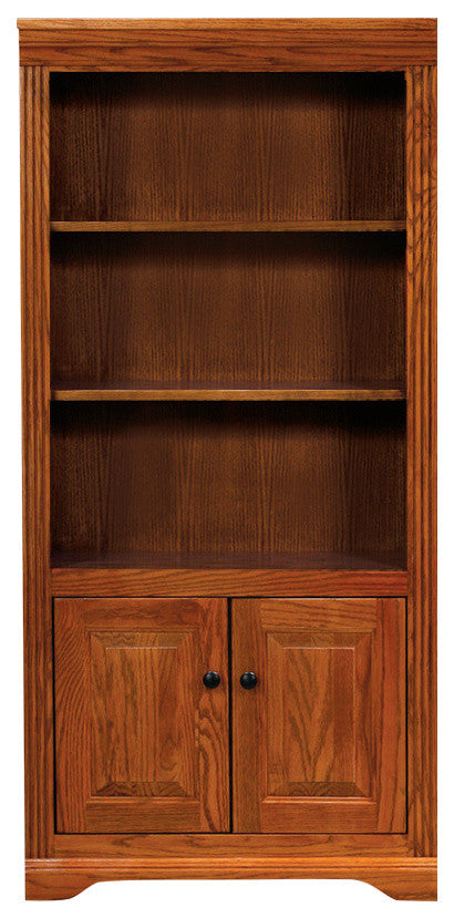 Eagle Furniture Oak Ridge 72" Open Bookcase, Lite Oak