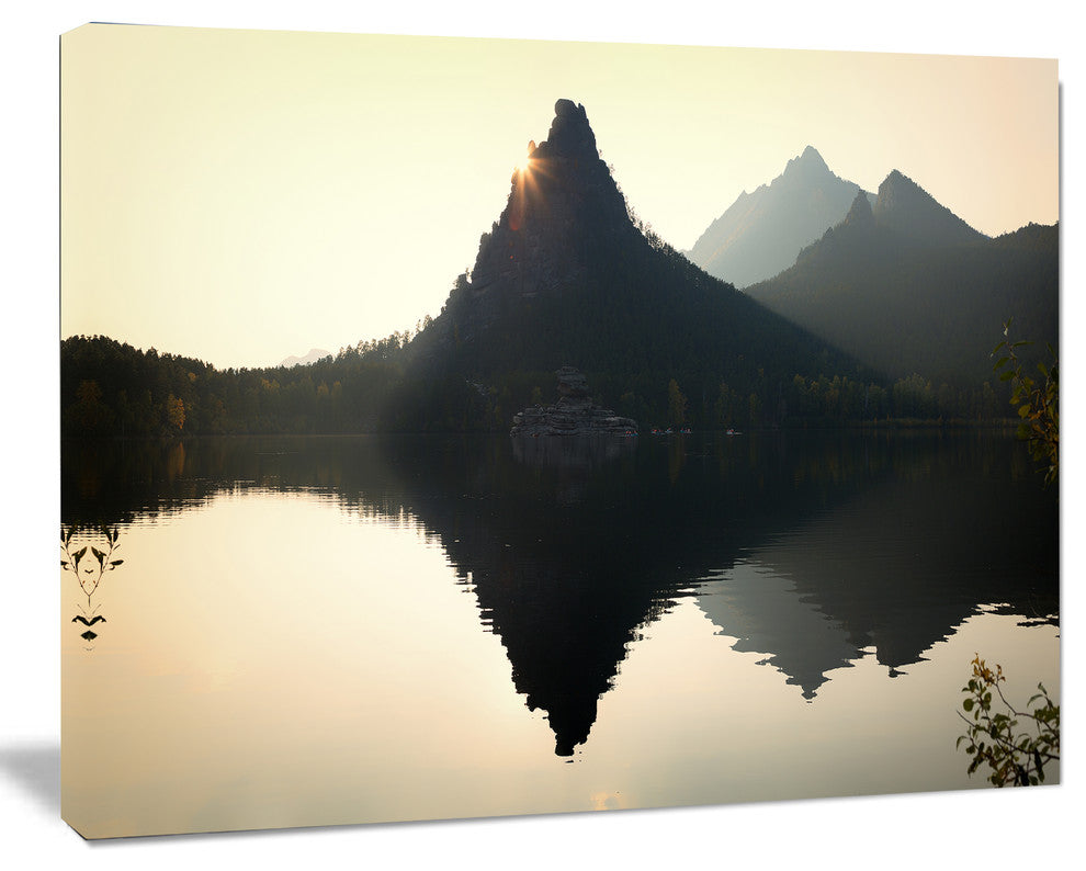 National Park Burabay at Sunset, Landscape Canvas Art Print, 60x40