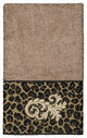 Linum Home Textiles Turkish Cotton April Embellished Hand Towel, Latte