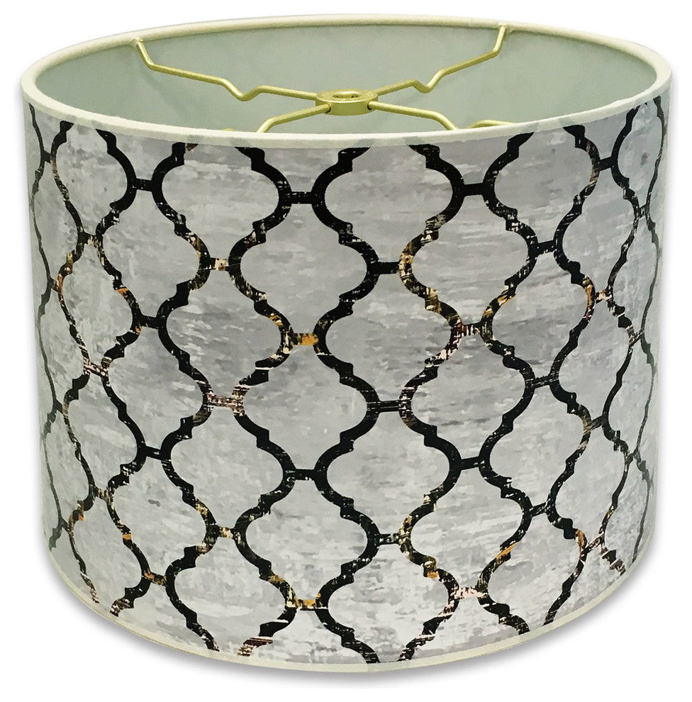 Handmade Lamp Shade, Moroccan Tile Textured Design