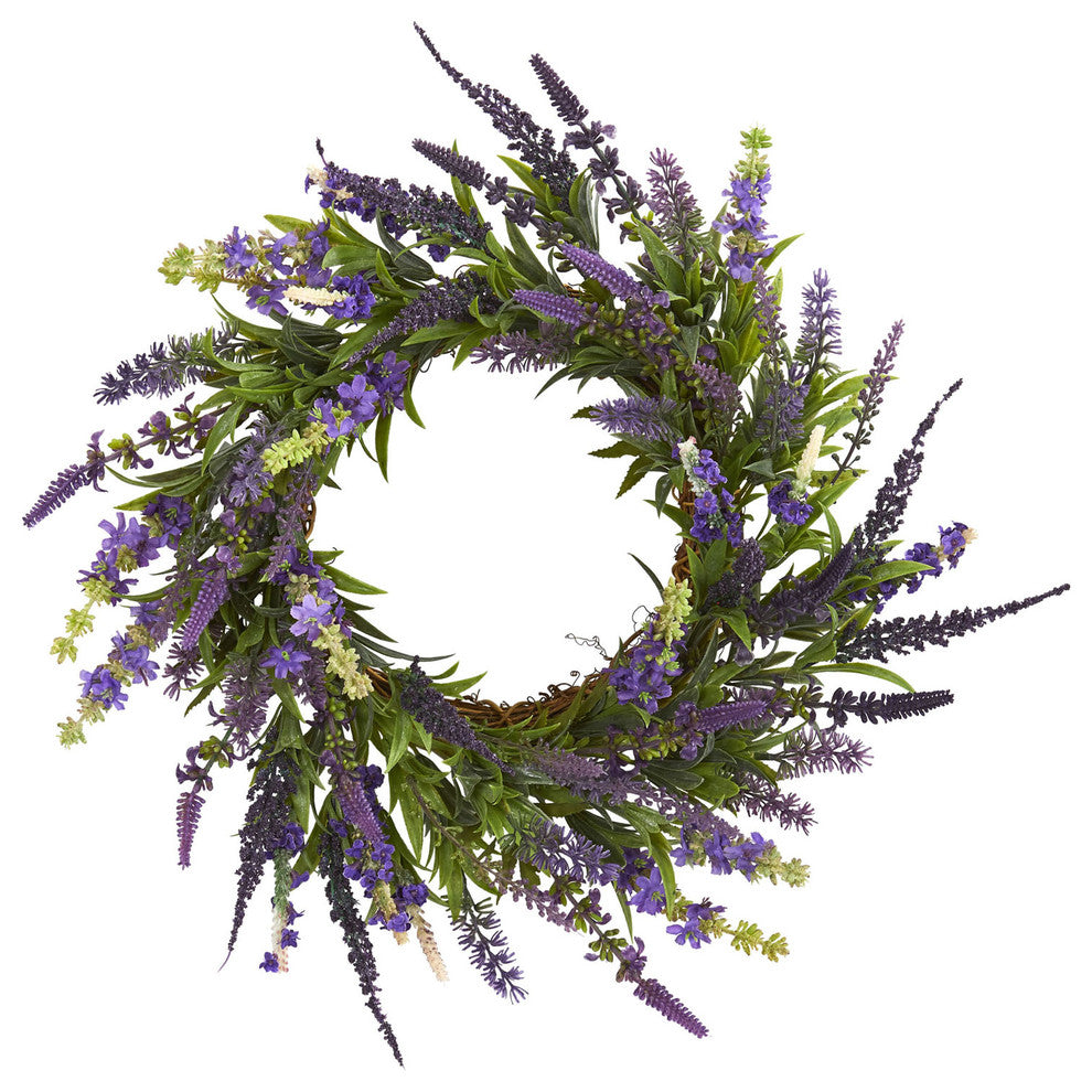 18" Lavender Wreath
