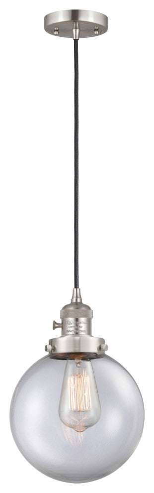INNOVATIONS 201CSW-SN-G202-8 1-Light Mini Pendant Brushed Satin Nickel
