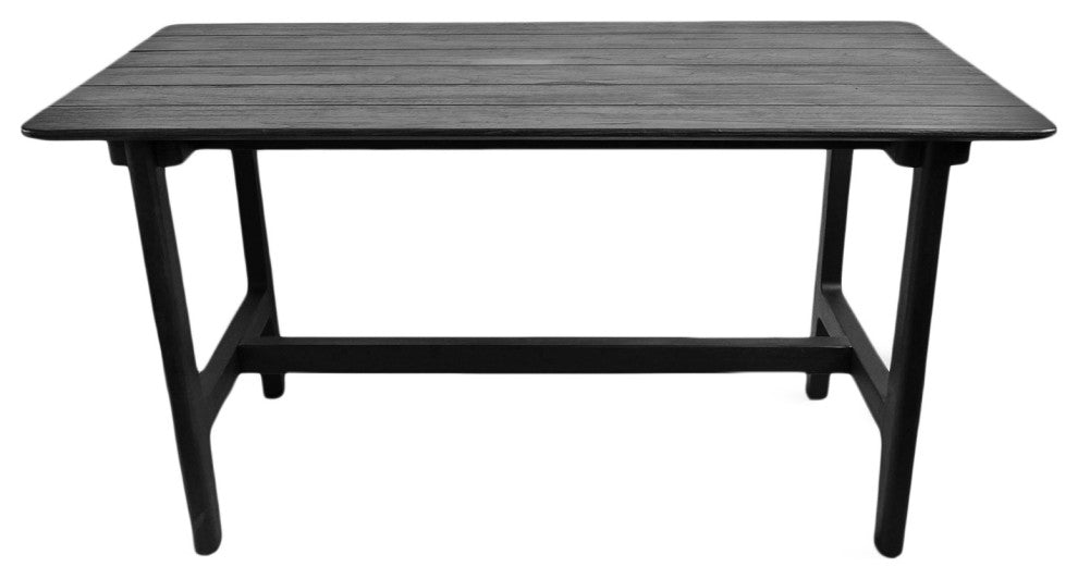 Outdoor Indoor Black Teak Counter Table