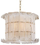 Brasher, 8 Light, Chandelier, Aged Brass Finish, Clear Glass