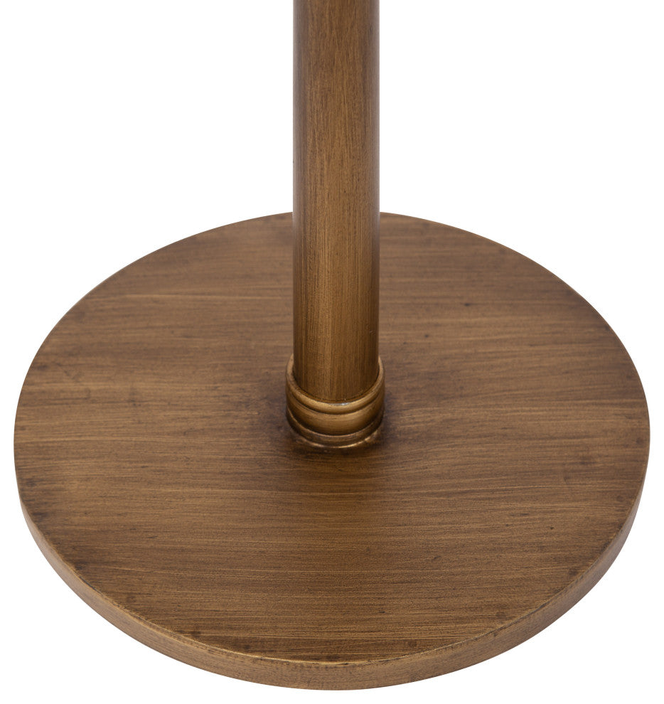 Stratton Pedestal Table, Gold, 13x13x26