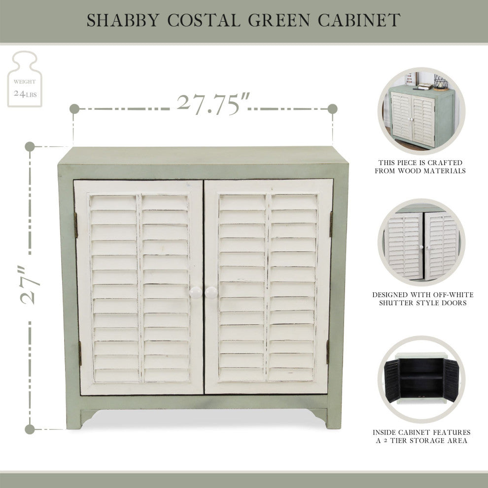 Coastal Shutter Door Cabinet