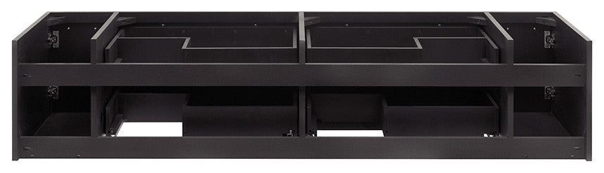 Lucera Wall Mount Double Vessel Sink Bathroom Cabinet, Espresso, 72"