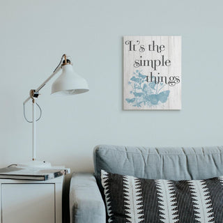 It's the Simple Things Quote Butterfly Nature Rustic Text,1pc, each 16 x 20