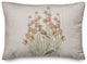Birds, Flowers Peach Pillow 14x20 Spun Poly Pillow