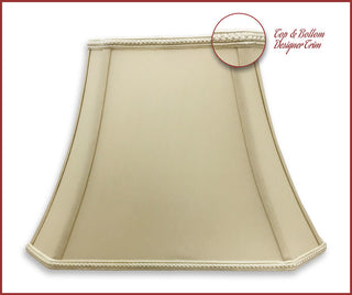 Rectangle Bell Cut Corner Designer Lamp Shade, Single
