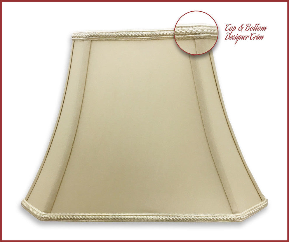 Rectangle Bell Cut Corner Designer Lamp Shade, Single