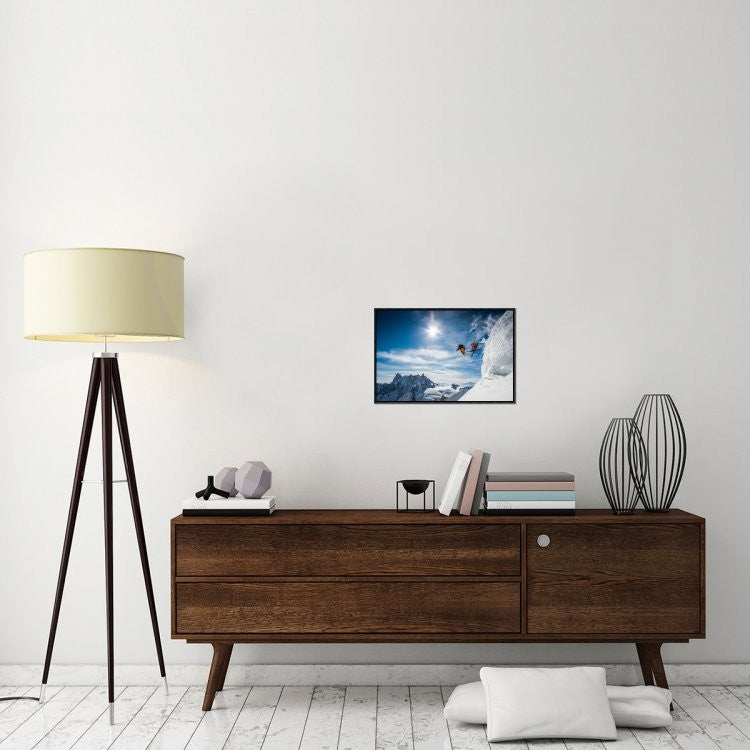 "Jumping Legends" Framed Canvas Giclee by Tristan Shu, 23x16"
