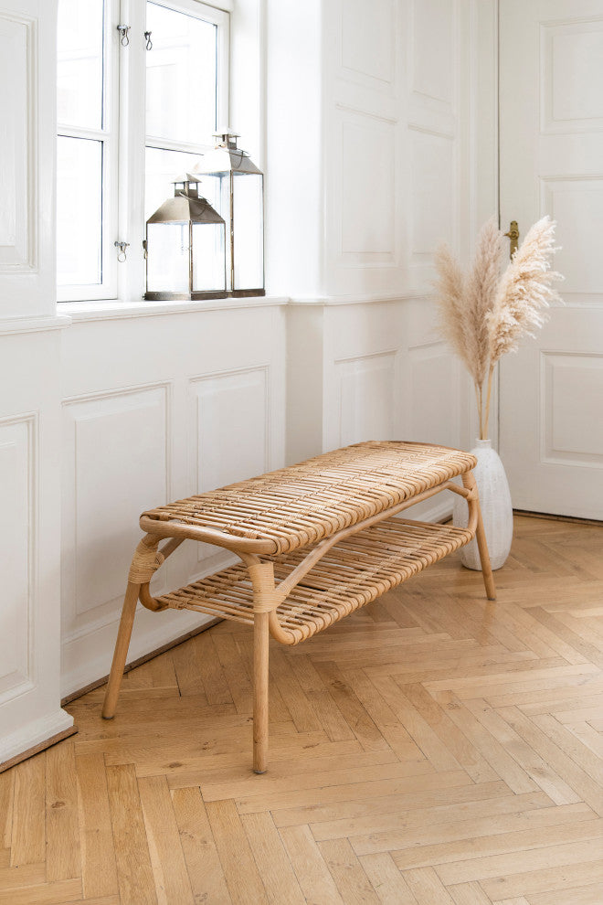 Machiya Bench by Jin Kuramoto, Natural Finish