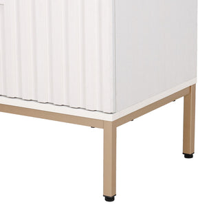 Rowan Geometric 2-Shelf Bath Vanity Cabinet Only, Sink Basin Not Included