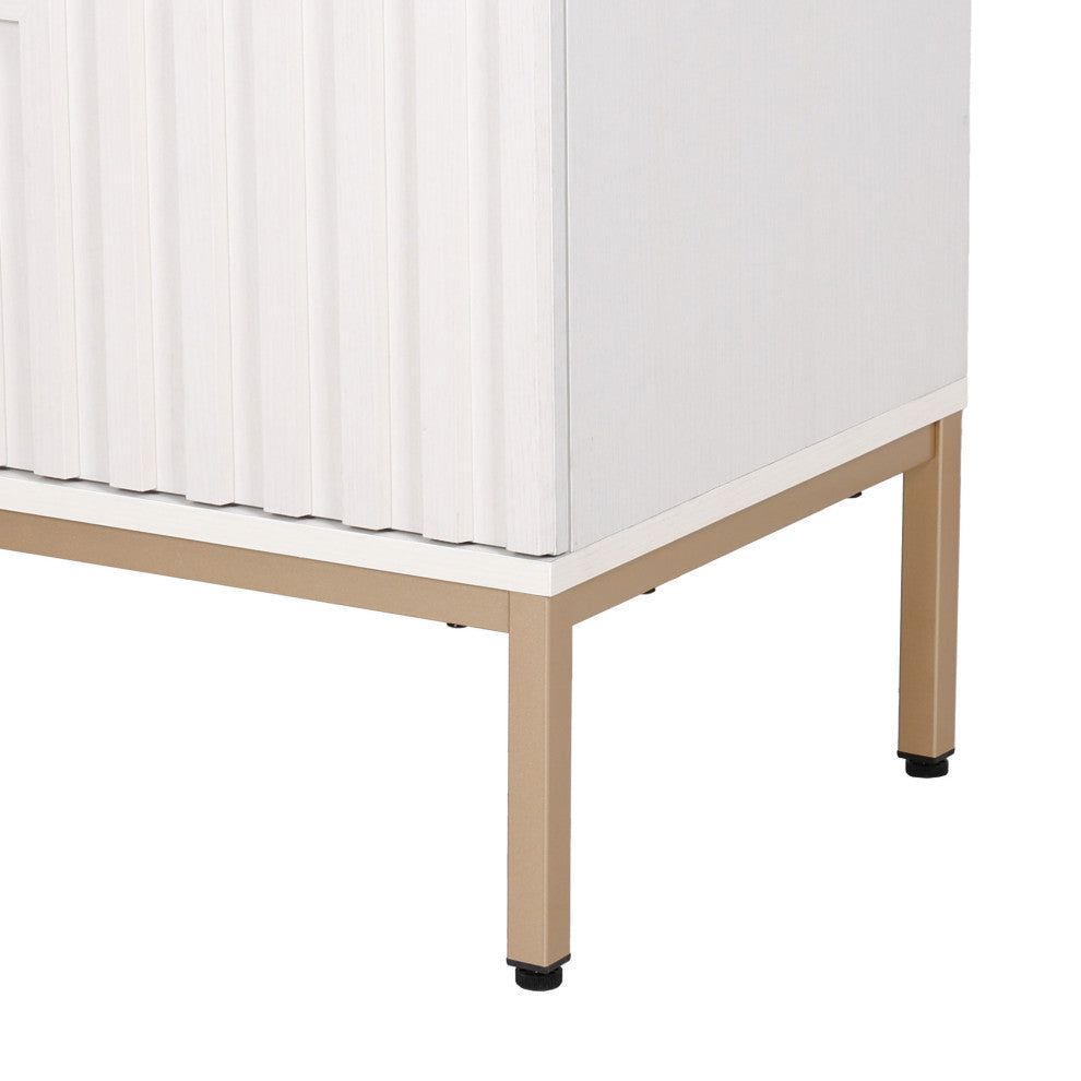 Rowan Geometric 2-Shelf Bath Vanity Cabinet Only, Sink Basin Not Included