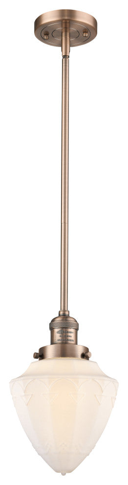 Innovations 201S-AC-G661-7-LED 1 Light Mini Pendant, Antique Copper