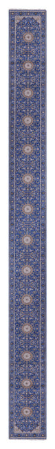 2' 7" X 29' 9" Runner Persian Nain Handmade Wool & Silk Rug - Q14885