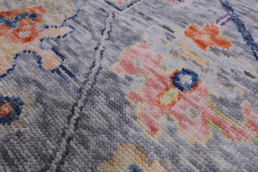 Turkish Oushak Handmade Wool Rug 9' 1" X 11' 11" - Q16131