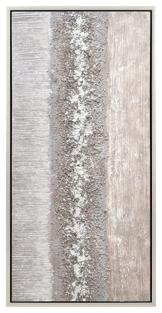 Sandpath Abstract Textured Metallic Hand Painted Canvas Wall Art, Mar-Cb7448-2448f