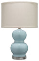 Light Blue Glass Bubble Table Lamp