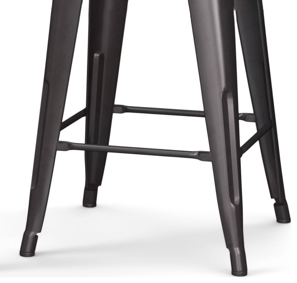 Rayne 24 inch Metal Counter Height Stool (Set of 2)