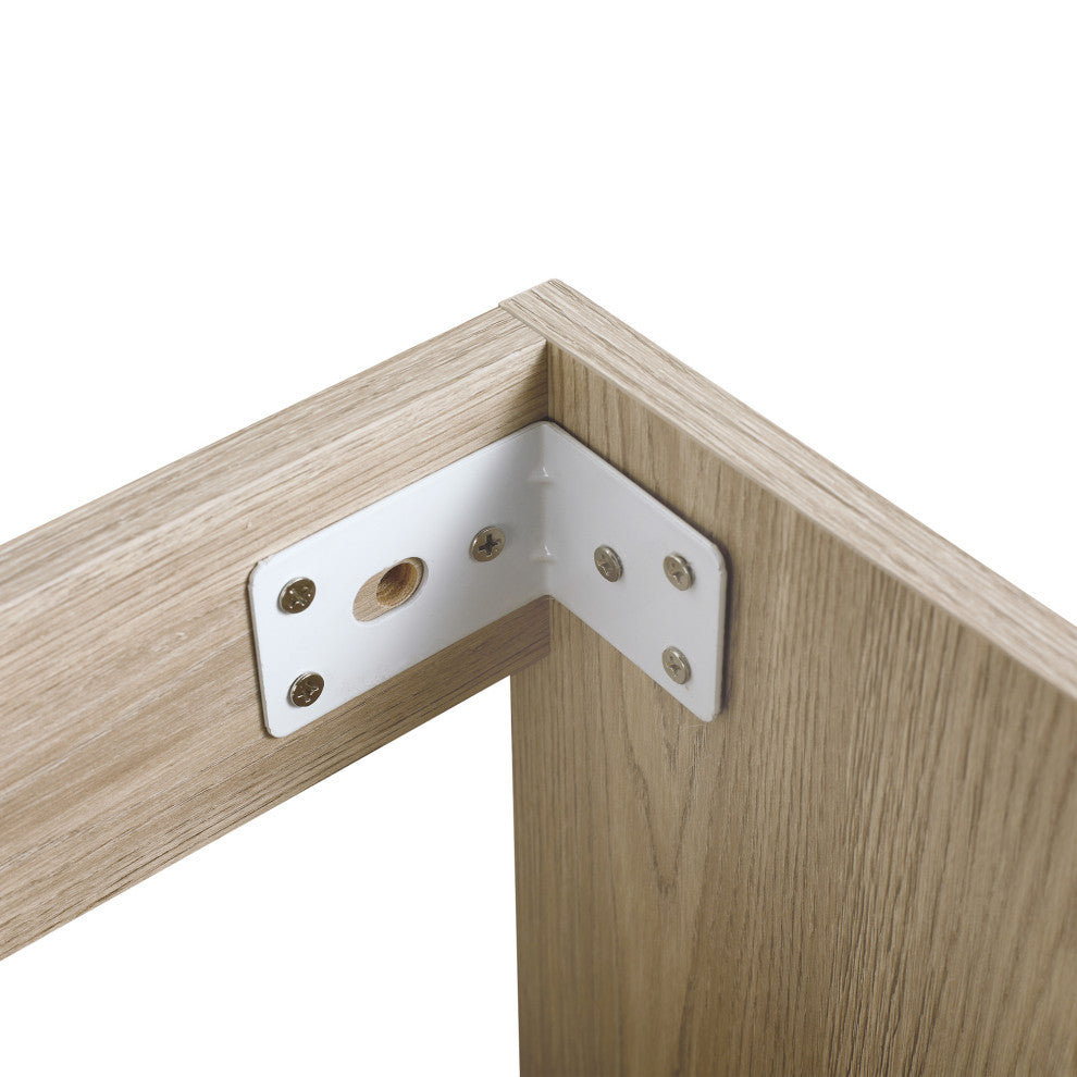 48 Inch Plywood Freestanding Bathroom Vanity With Resin Sink and Two Shelves