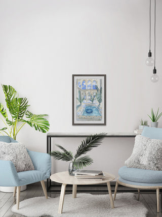 "One Floater Left" Framed Painting Print, 16"x24"
