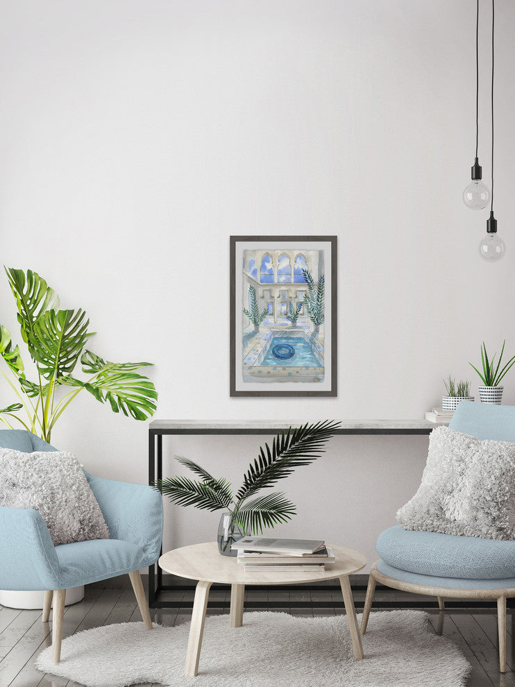 "One Floater Left" Framed Painting Print, 16"x24"
