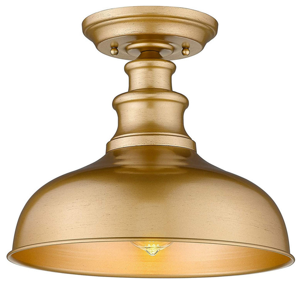 Ceiling Light Semi Flush Mount Indoor Ceiling Light Fixture with Gold Finish