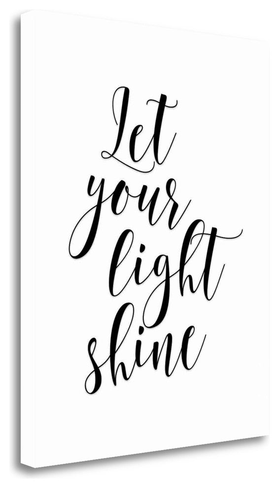 "Let Your Light Sine" By Tara Moss, Giclee Print on Gallery Wrap Canvas