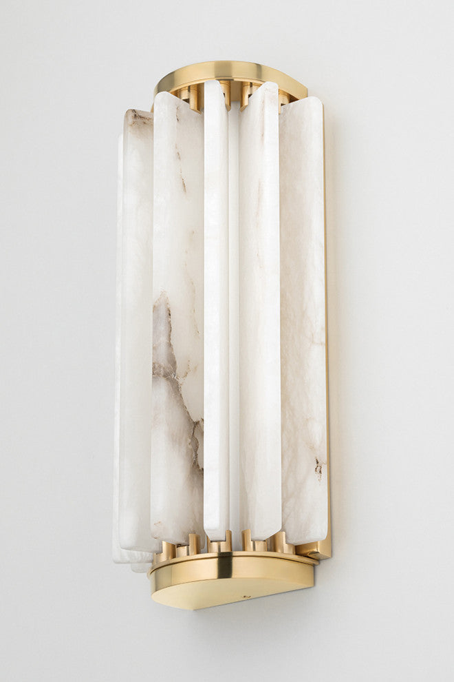 Hillside Small Wall Sconce, Aged Brass