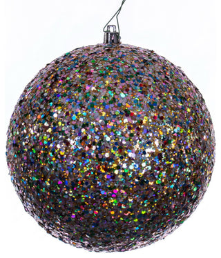 6" Multi-Color Sequin Ball Drilled 4-Pack