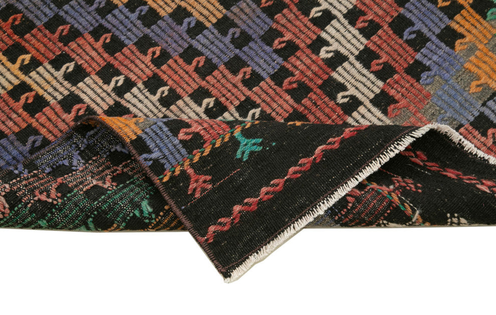 Rug N Carpet - Handwoven Oriental 2' 11" x 11' 7" Tribal Runner Kilim Rug