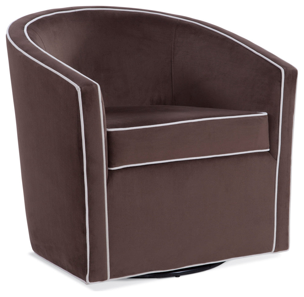 Keely Swivel Chair, Brown