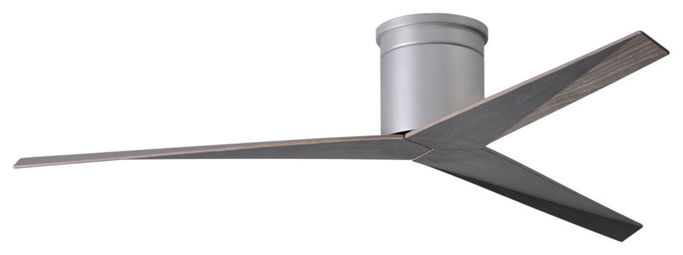 Matthews Fan, Eliza-H Geometric Ceiling Fan, Brushed Nickel, Old Oak