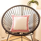 Red and White Greek Key Classic Throw Pillow