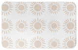 Tan Dot Sunburst 34x21 Bath Mat