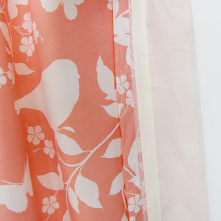Birdsong Curtains, Coral, Set of 2