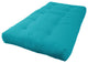 Blazing Needles Renewal 8" Twill Twin Futon Mattress, Aqua Blue
