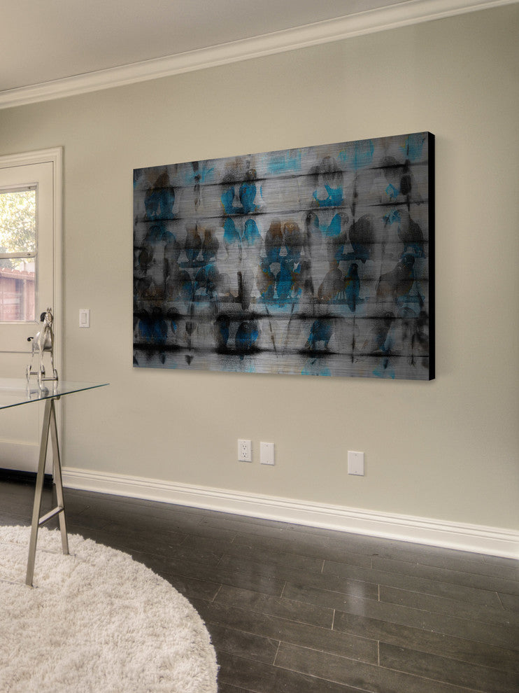 "Can You Hear Us" UV Ink Print on Brushed Aluminum, 60"x40"