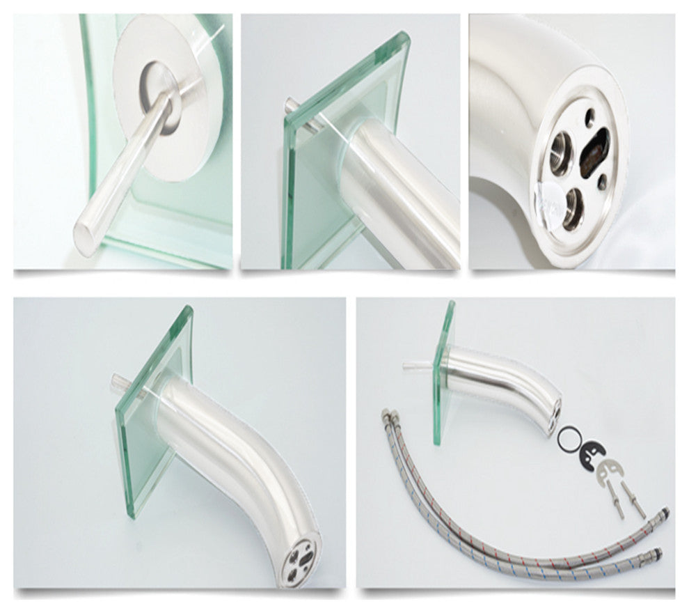 Topia Single Lever Waterfall Faucet, Chrome