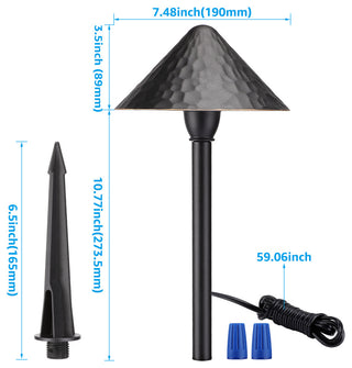 LEONLITE 12V 12-Pack LED 3W Landscape Lights, 3000K Warm White